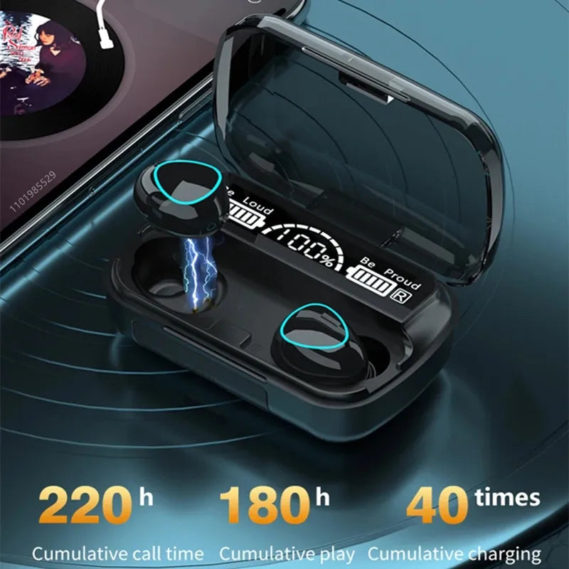 TWS Bluetooth Headphones 3500mAh Charging Box Wireless Earphones With Microphone 9D Stereo Sports Waterproof Earbuds Headset