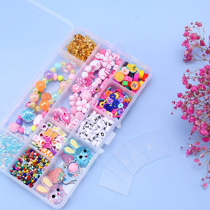 Plastic Jewelry Box 10/15/24 Compartment Slot Organizer Storage Beads Container Adjustable Jewelry Storage Box Rectangle Case