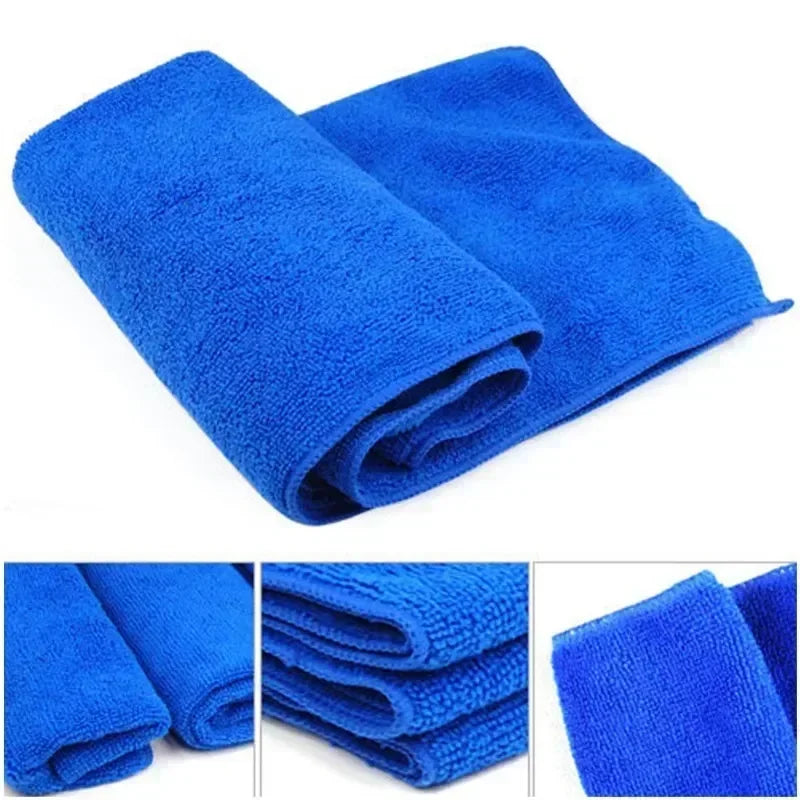 10Pcs Microfiber Towels Car Wash Drying Cloth Towel Household Cleaning Cloths Auto Detailing Polishing Cloth Home Clean Tools