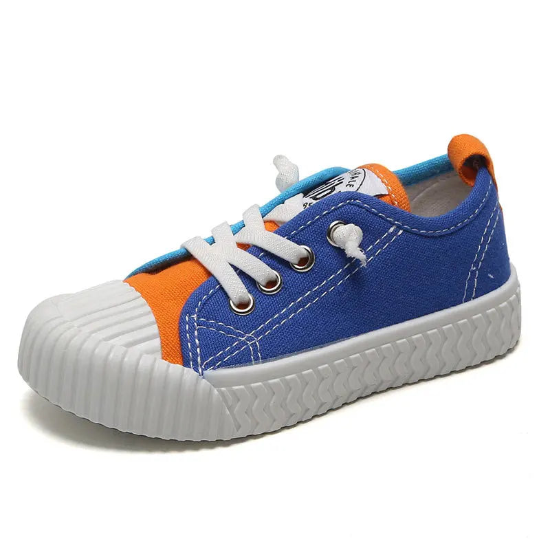 zapatillas 2023 Mixed Color Sneakers Canvas Shoes Low Top Girls Shoes Board Shoes Boys Soft Sole Casual Shoes Non Slip Kid Shoes