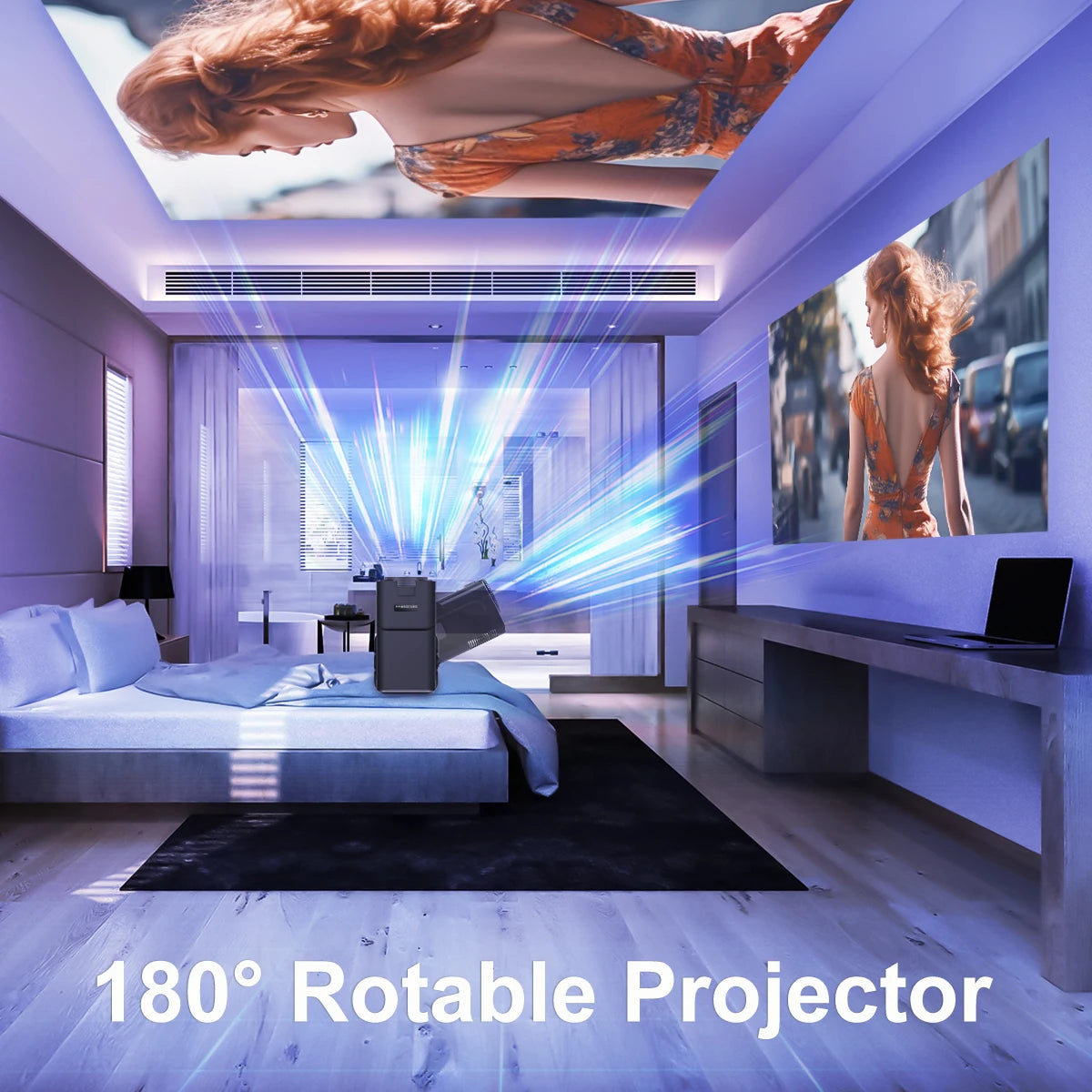 Magcubic 4K Android 11 Projector Native 1080P 390ANSI US ONLY HY320 Dual Wifi6 BT5.0 1920*1080P Cinema portable Projector