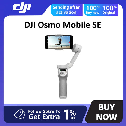 DJI Osmo Mobile SE 3-Axis Gimbal Smartphone Stabilizer ActiveTrack Stabilization Portable and Foldable DJI Original